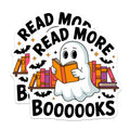 (2 Pack) Ghost Reading Books Magnets - Halloween Bookworm Decor - Spooky Literary Reader - Cute Ectoplasm Library Enthusiast - 5 Inches On Longest Side - Thick Durable Magnet - Made in USA - MAG19395