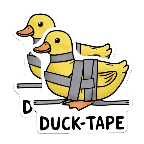 (2 Pack) Cute Duck Kitchen Decor Magnet - 5" On Longest Side - Sticks to Smooth Flat Surfaces - Made in USA - MAG9532