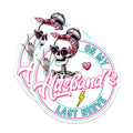 (2 Pack) Husband's Last Nerve Magnet - Quirky Humor Decor - Sassy Skeleton - 5" On Longest Side - Sticks to Smooth Flat Surfaces - Made in USA - MAG9773