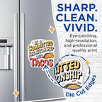 (2 Pack) in A Committed Relationship with Tacos Magnets - Taco Lovers Home Decor - Fun and Whimsical Kitchen Accessories - 5" On Longest Side - for Cars, Fridges, Toolboxes - Made in USA - MAG5639