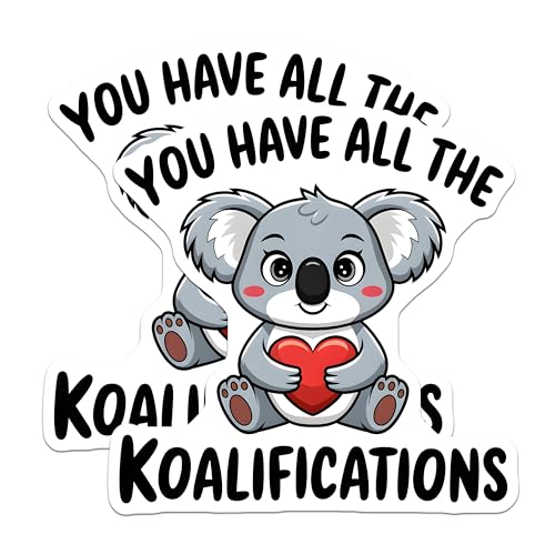 (2 Pack) Koala Magnets - Cute Animal Magnets - Fun Positivity Magnets - Inspirational Koala - Cute Magnet - 5" On Longest Side - for Cars, Fridges, Toolboxes - Made in USA - MAG3763