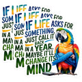 (3 Pack) Funny Parrot Decals - If Life Asks - Sarcastic Humor Decal - 3 Inches On Longest Side - Easy Peel & Apply - Made in USA - 3MCS4829