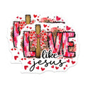 (2 Pack) Love Like Jesus Magnets - Faith Based Message - Religious Refrigerator Magnets - 5" On Longest Side - Premium Magnet - for Cars, Refrigerators, Toolboxes, Lockers - Made in USA - MAG16807