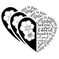 (3 Pack) Love is Patient Decals - Corinthians Verse - Heart Shaped Christian Decals - 3 Inches On Longest Side - Easy Peel & Apply - Made in USA - 3MCS2620