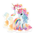 (2 Pack) Cute Unicorn Rainbow Magnets - Enchanting Fantasy Refrigerator Decor - Magical Nursery Bedroom Locker Magnets - 5 Inches On Longest Side - Thick Durable Magnet - Made in USA - MAG39001