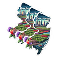 (3 Pack) New Jersey Decals - State Pride - Laptop Decals - 3 Inches On Longest Side - Easy Peel & Apply - Made in USA - 3MCS0151