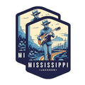 (2 Pack) Mississippi State and Capitol Magnets - MS State Magnet - Choose from 50 States - 5" On Longest Side - Premium Magnet - for Cars, Refrigerators, Toolboxes, Lockers - Made in USA - MAG1480