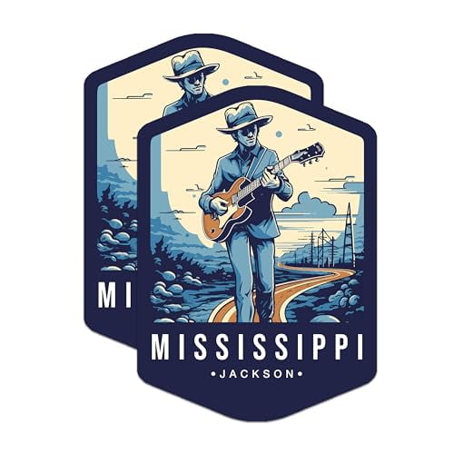 (2 Pack) Mississippi State and Capitol Magnets - MS State Magnet - Choose from 50 States - 5" On Longest Side - Premium Magnet - for Cars, Refrigerators, Toolboxes, Lockers - Made in USA - MAG1480