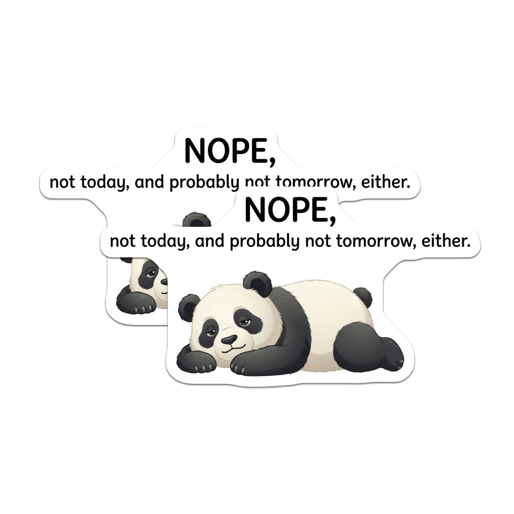 (2 Pack) Lazy Panda Magnets - Funny Introvert Humor - Fridge Desk Decor - Coworker Birthday Present - 5 Inches On Longest Side - Thick Durable Magnet - Made in USA - MAG37195