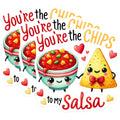 (3 Pack) Chips and Salsa Decals - Food Lover Decor - Kawaii Stickers - 3 Inches On Longest Side - Easy Peel & Apply - Made in USA - 3MCS2173