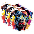 (3 Pack) Dog Decals - Colorful Pet Stickers - Animal Laptop Decals - 3 Inches On Longest Side - Easy Peel & Apply - Made in USA - 3MCS0838