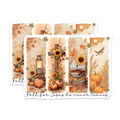 (2 Pack) Christian Fall Magnets - Fall for Jesus Scripture Decor - Autumn Sunflower Pumpkin Art - 5 Inches On Longest Side - Thick Durable Magnet - Made in USA - MAG25741