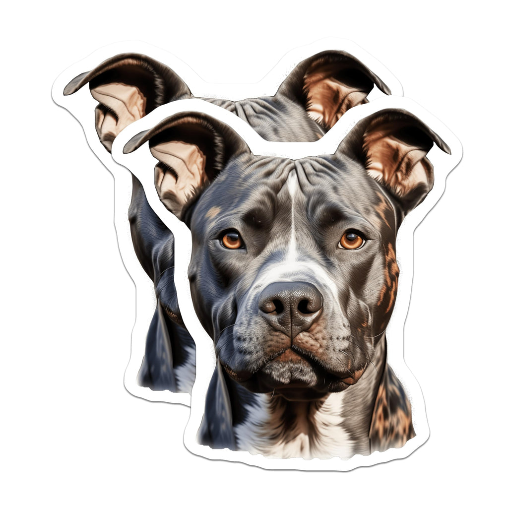 (2 Pack) Pitbull Dog Magnets - Pitbull Mom Dad - Pet Lover Refrigerator Decor - 5 Inches On Longest Side - Thick Durable Magnet - Made in USA - MAG28595