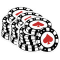 (3 Pack) Poker Chip Decals - Casino Theme - Gaming Decorations- 3 Inches On Longest Side - Easy Peel & Apply - Made in USA - 3MCS5768