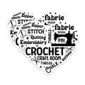 (2 Pack) Crafting Hobby Magnets - Sewing Machine Crochet Quilting Embroidery Crafter Refrigerator Home Decor - 5 Inches On Longest Side - Thick Durable Magnet - Made in USA - MAG36927