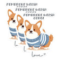 (3 Pack) Corgi Decals - Pembroke Welsh Corgi - Corgi Dog Breed - 3 Inches On Longest Side - Easy Peel & Apply - Made in USA - 3MCS6070