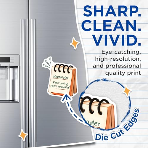 (2 Pack) Reminder Keep Going Magnets - 5" On Longest Side - for Cars, Fridges, Toolboxes - Made in USA - MAG8329