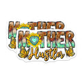 (2 Pack) Mother Hustler Magnets - Boho Mom Refrigerator Decor - Sunflower Butterfly Western Style - 5 Inches On Longest Side - Thick Durable Magnet - Made in USA - MAG27845