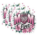 (3 Pack) Best Mom Ever Decals - Mother's Day Present - Laptop Decals - 3 Inches On Longest Side - Easy Peel & Apply - Made in USA - 3MCS8378