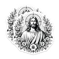 (2 Pack) Jesus Christ Magnets - Religious Art - Christian Faith - Spiritual Decor - 5" On Longest Side - for Cars, Fridges, Toolboxes - Made in USA - MAG7328