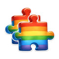(2 Pack) Autism Puzzle Piece Magnets - Autism Awareness Magnets - 5 Inches On Longest Side - Premium Magnet - for Cars, Refrigerators, Toolboxes - Made in USA - MAG2134