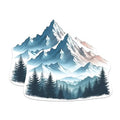 (2 Packs) Mountains Beautiful Scenery Magnets - Outdoorsman Hiking Hiker Scenery Magnets - 5 Inches On Longest Side - Premium Magnet - for Fridges, Toolboxes, Cars - Made in USA - MAG2293