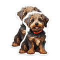 (2 Pack) Yorkshire Terrier Puppy Dog Magnets - Adorable Animal Lover Magnet Set - Fridge Locker Office Decoration - 5 Inches On Longest Side - Thick Durable Magnet - Made in USA - MAG24849