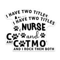 (2 Pack) Nurse Cat Mom Magnets - Funny Nurse Magnets - Cute Cat Mom Magnets - 5" On Longest Side - for Cars, Fridges, Toolboxes - Made in USA - MAG4095