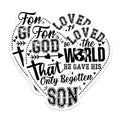 (2 Pack) John 3:16 Magnets - Christian Scripture Heart Magnet - Religious Faith Bible Verse Decor - Inspirational God Love - 5 Inches On Longest Side - Thick Durable Magnet - Made in USA - MAG29305