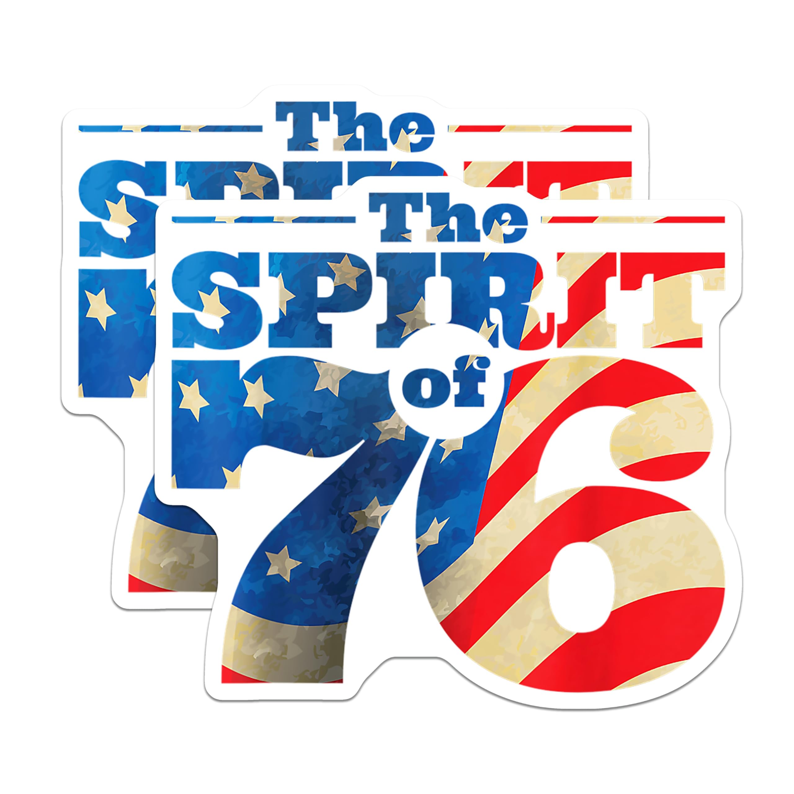 (2 Pack) Spirit of 76 Magnets - Patriotic American Flag - Independence Day Decor - Revolutionary War History - 5 Inches On Longest Side - Thick Durable Magnet - Made in USA - MAG30082