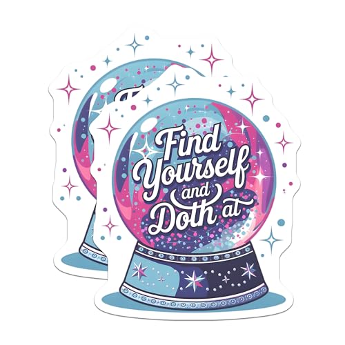 (2 Pack) Inspirational Stickers - Quote Decal - Motivational Sticker for Laptop Water Bottle - 5" On Longest Side - Sticks to Smooth Flat Surfaces - Made in USA - BMCS6685