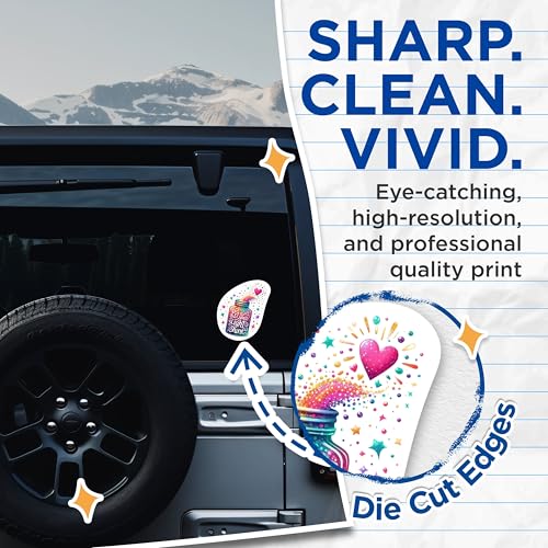 (2 Packs) Let Your Light Shine Stickers - Positive Inspirational Motivational Decals - 5 Inches On Longest Side - Premium Vinyl Decal - Sticks to Any Smooth Flat Surface - Made in USA - BMCS2306