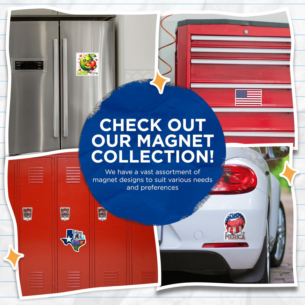 (2 Pack) Vibrant Puzzle Sun Magnets - Celestial Boho Fridge Decor - Artistic Kitchen Accent Display - 5 Inches On Longest Side - Thick Durable Magnet - Made in USA - MAG25108