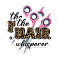 (2 Pack) Hair Whisperer Magnets - Beauty Stylist Decoration - Hairdresser - 5" On Longest Side - for Cars, Fridges, Toolboxes - Made in USA - MAG7574