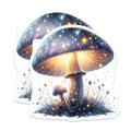 (2 Pack) Magical Mushroom Magnets - Celestial Forest Decor - Whimsical Refrigerator Accessory - 5 Inches On Longest Side - Thick Durable Magnet - Made in USA - MAG37814