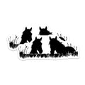 (2 Pack) Horse Silhouettes Magnets - Rustic Farmhouse Decor - Equestrian Animal Art Fridge Magnets - 5 Inches On Longest Side - Thick Durable Magnet - Made in USA - MAG39784