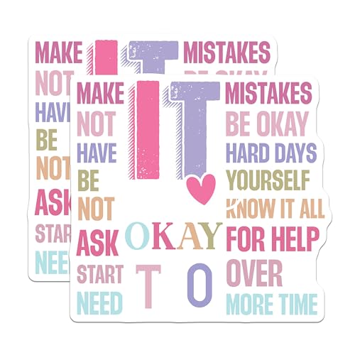 (2 Pack) Inspirational Quote Magnets Magnets - Motivational Words - 5" On Longest Side - Made in USA - Sticks to Refrigerators & Metal Surfaces - MAG9173
