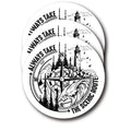 Always Take The Scenic Route - 3 Pack - Travel Junkie Lover - Adventure Lifetstyle Wandering Soul - 4 Inch - Automotive Decal Vinyl Sticker - FBABMCS007