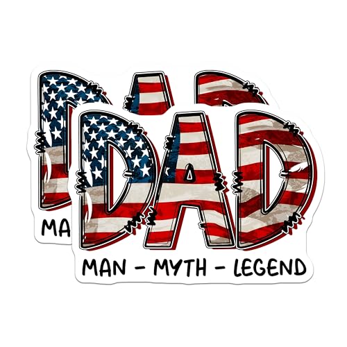 (2 Pack) Dad Fixer of All Things Magnets - Funny Dad Mem - Father's Day Decor for Dad from Kids - 5" On Longest Side - for Cars, Fridges, Toolboxes - Made in USA - MAG7496