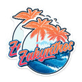 (2 Pack) Zakynthos Magnets - Greece Travel Souvenir - Beach Island Vacation Decor - 5 Inches On Longest Side - Thick Durable Magnet - Made in USA - MAG19112