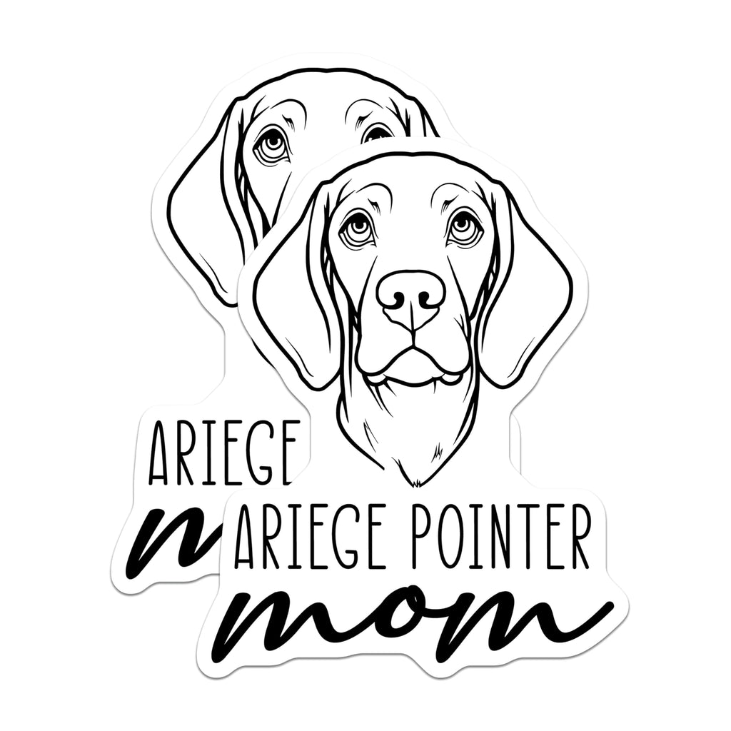 (2 Pack) Ariege Pointer Mom Magnets - Dog Breed Lover Decor - Pet Parent Refrigerator Accessory - 5 Inches On Longest Side - Thick Durable Magnet - Made in USA - MAG27011