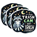 (3 Pack) Funny Raccoon Decals - Trash Can Not Trash Cannot - Laptop Decals - 3 Inches On Longest Side - Easy Peel & Apply - Made in USA - 3MCS0535