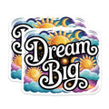 (2 Pack) Dream Big Inspirational Magnets - Celestial Decor - Motivational Quote Affirmation Students - 5 Inches On Longest Side - Thick Durable Magnet - Made in USA - MAG37959
