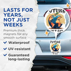 (2 Pack) Taste Good But Future Magnets - Inspirational World Quote - Eco Awareness Decor - 5" On Longest Side - for Cars, Fridges, Toolboxes - Made in USA - MAG7688