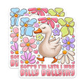 (2 Pack) Dilly Dallying Goose Magnets - Funny Quote Fridge Magnet - Cute Animal Kitchen Decor - 5 Inches On Longest Side - Thick Durable Magnet - Made in USA - MAG29506