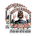 (2 Pack) Rocker Mom Magnets - Empowered Motherhood Quote Decor - Messy Bun Leopard Floral Rose Aesthetic Statement - 5 Inches On Longest Side - Thick Durable Magnet - Made in USA - MAG21126