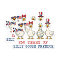 (2 Pack) Silly Goose Freedom Magnets - Patriotic USA Decor - Funny Independence Day Fridge Magnets - 5 Inches On Longest Side - Thick Durable Magnet - Made in USA - MAG27999
