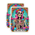 (2 Pack) Nail Tech Magnets - Sugar Skull Skeleton Art - Day of the Dead Nail Artist Decor - Manicurist Beauty Studio - 5 Inches On Longest Side - Thick Durable Magnet - Made in USA - MAG24445
