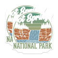 (2 Pack) National Park Magnets - Hot Springs Design - Travel Refrigerator Decor - 5" On Longest Side - Premium Magnet - for Cars, Refrigerators, Toolboxes, Lockers - Made in USA - MAG17166