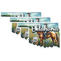 (3 Pack) Oklahoma Decals - Cowboy Horse - Route 66 State Art - 3 Inches On Longest Side - Easy Peel & Apply - Made in USA - 3MCS0158